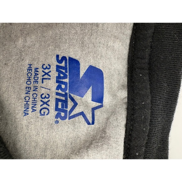 Starter Carolina Panthers T Shirt Mens 3XL Football NFL Gray Raglan Est 1995 - Picture 3 of 8